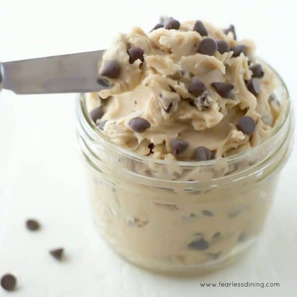 The Easiest Gluten Free Chocolate Chip Cookie Dough Frosting EVER