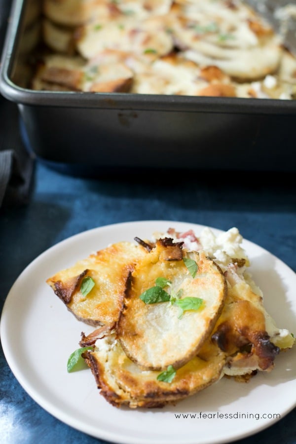 Bacon Ricotta Cheesy Scalloped Potatoes - Fearless Dining