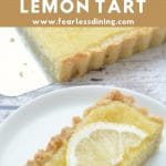a lemon tart photo pinterest collage