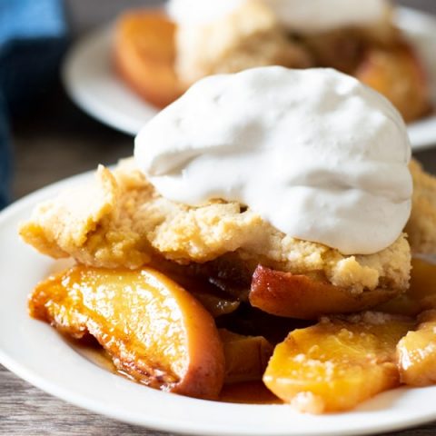 Gluten Free Fresh Peach Cobbler