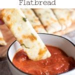 a pinterest collage of the flatbread