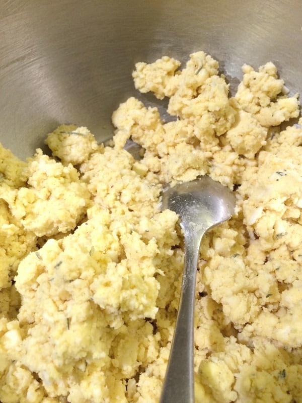 The scone dough ready to shape.