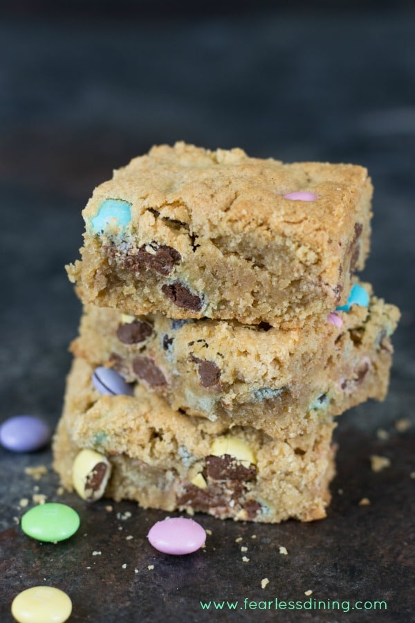 Image for Moist Gluten Free Peanut Butter Cookie Bars - Fearless Dining