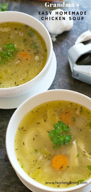 Grandma's Chicken Soup From Scratch - Fearless Dining