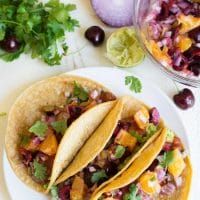 Easy Duck Tacos with Cherry Orange Salsa