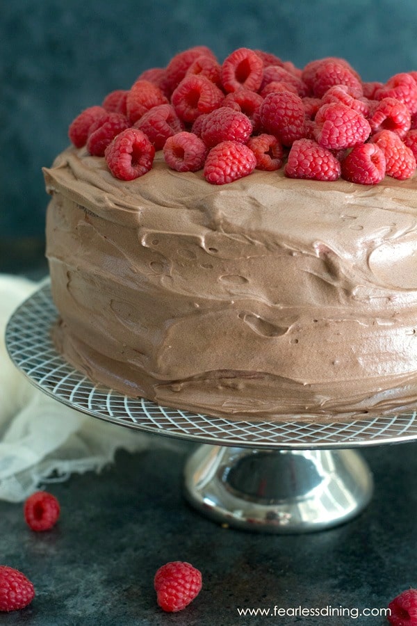 Gluten Free Chocolate Raspberry Cake Recipe Fearless Dining