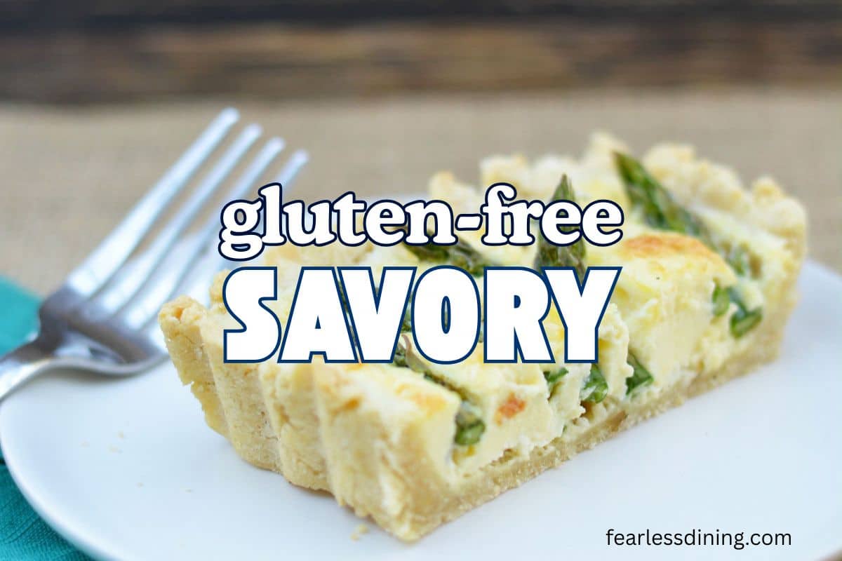 A photo of an asparagus tart.