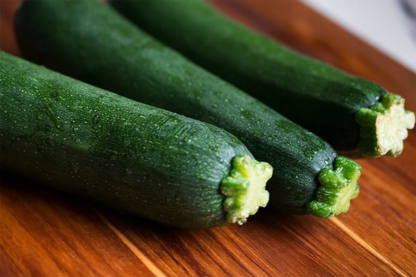 zucchini on a cutting board