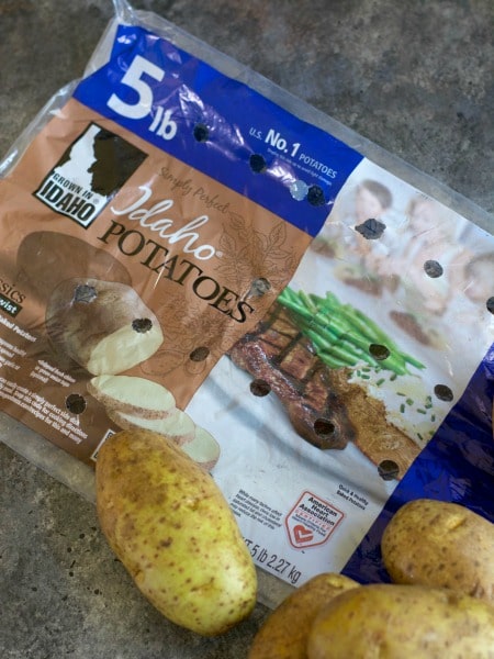 A bag of Idaho potatoes.
