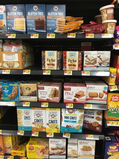 Another section of the gluten free aisle at walmart.