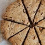 a pinterest collage pin of the chestnut scones