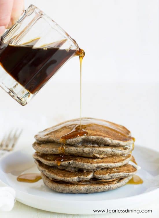 Gluten Free Buckwheat Pancakes with Fresh Pears Fearless Dining