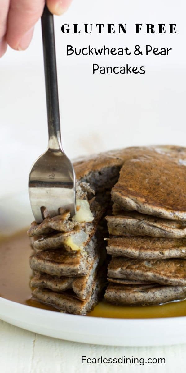 Gluten Free Buckwheat Pancakes with Fresh Pears Fearless Dining