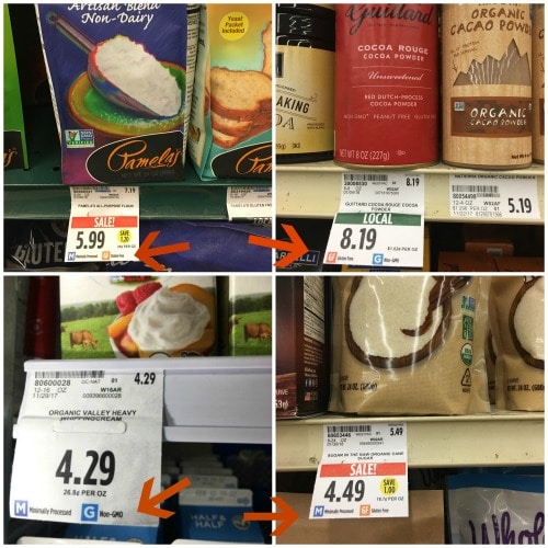 Raley's products with shelf labeling.