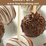 a cake pops Pinterest collage pin image
