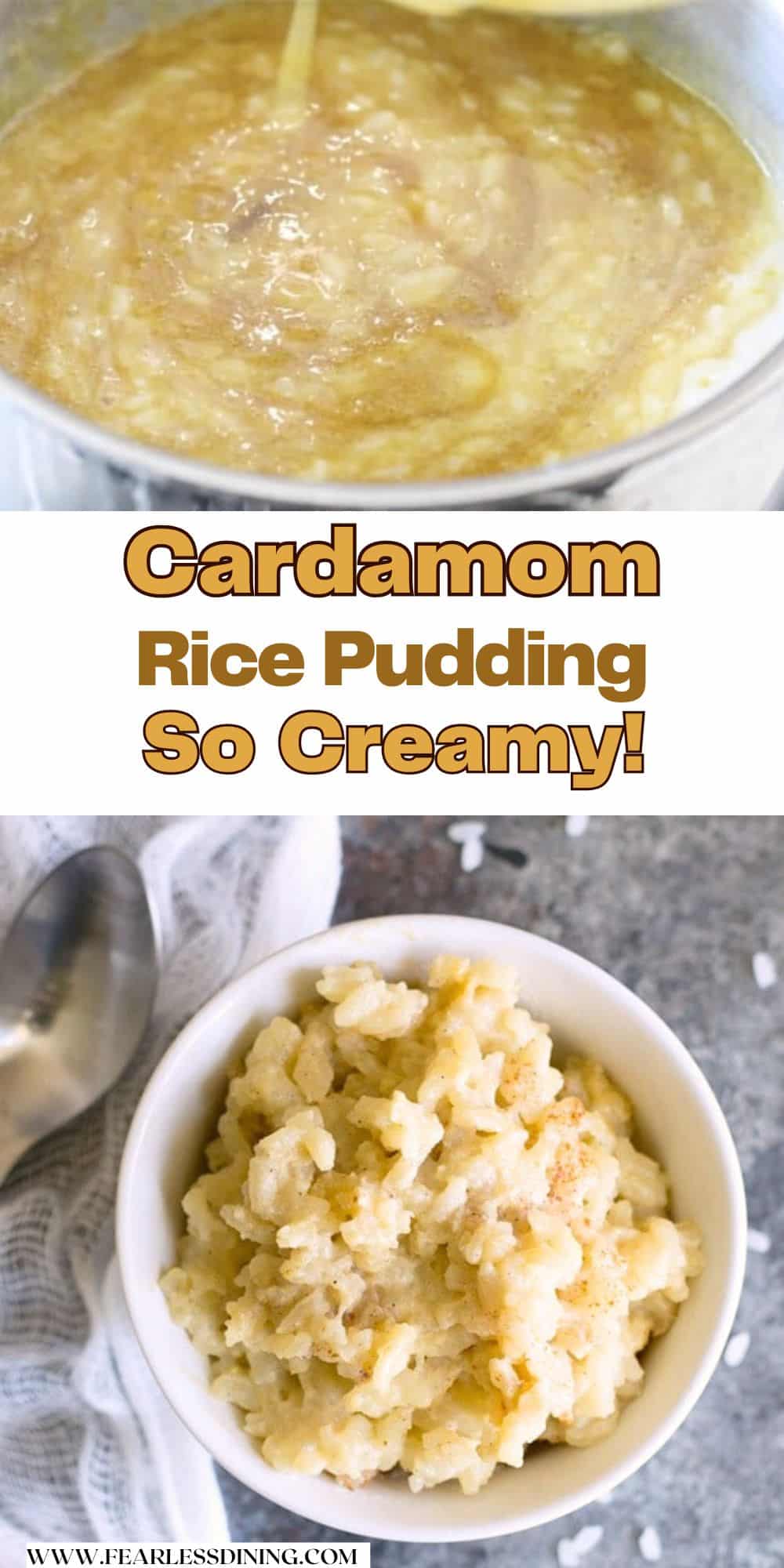 Cardamom Rice Pudding (Dairy-Free too!) - Fearless Dining