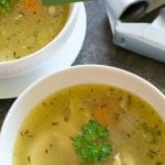 pinterest pin image of the soup
