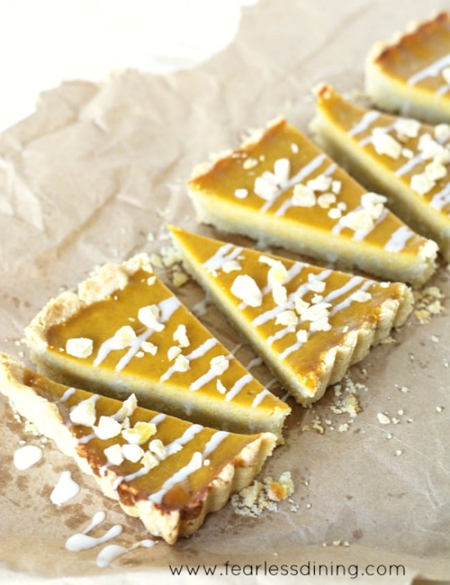 Holiday Candied Ginger Butternut Squash Tart