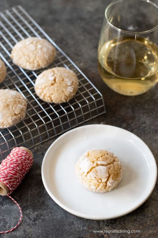 Crinkled Gluten Free Eggnog Cookies Fearless Dining