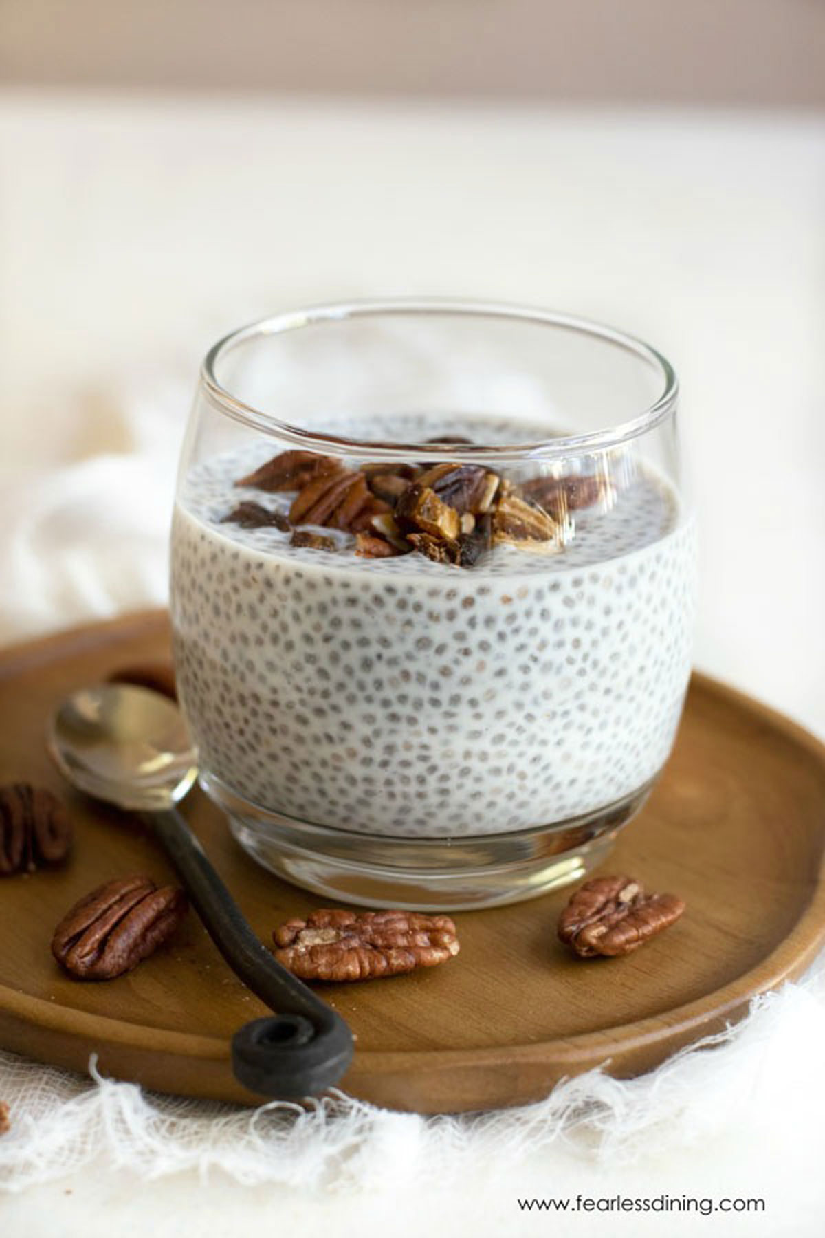 Vanilla Chia Pudding with Dates and Pecans Fearless Dining