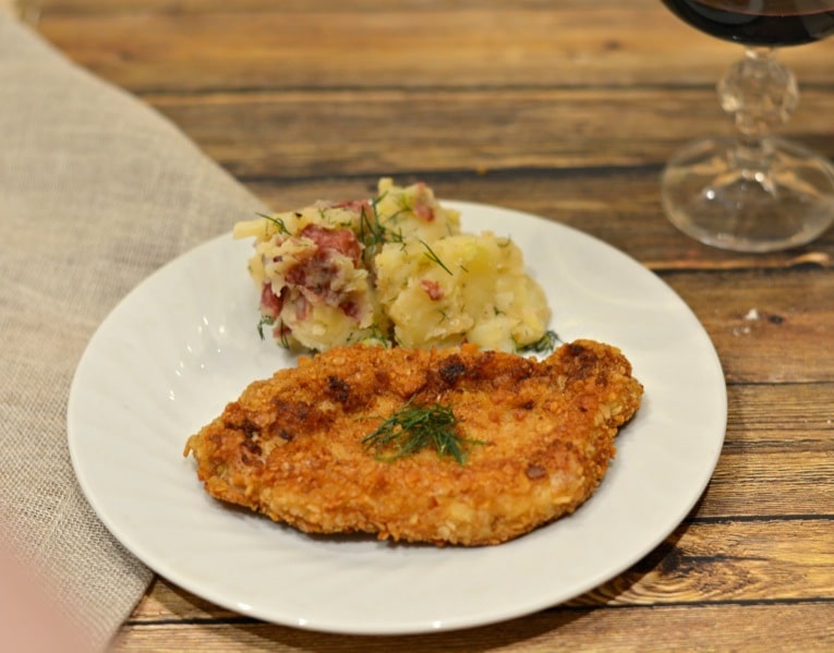 A photo of the original schnitzel recipe I created back in 2014.