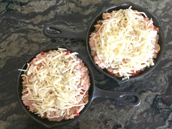 Gluten free turkey meatloaf read to bake.