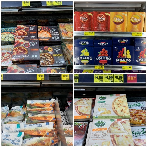 frozen section at Grocery Outlet