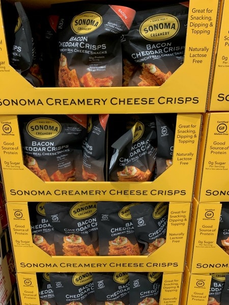 Sonoma Cheese crisps at costco.