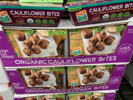Organic Cauliflower Bites.
