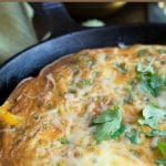 A Pinterest pin image of the frittata.