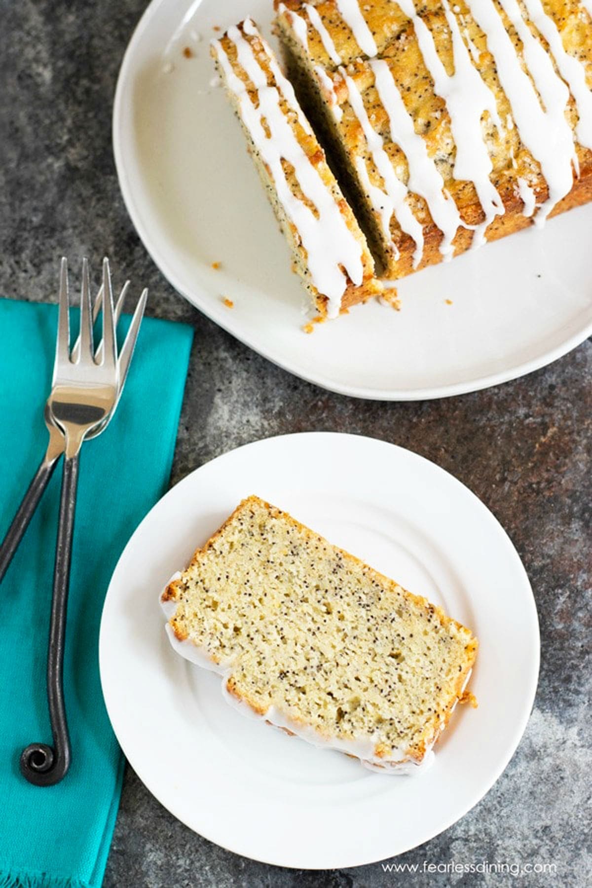 Moist Gluten Free Lemon Poppy Seed Cake Fearless Dining