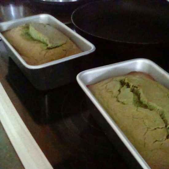 Reader Baily F photos of her finished matcha banana bread.