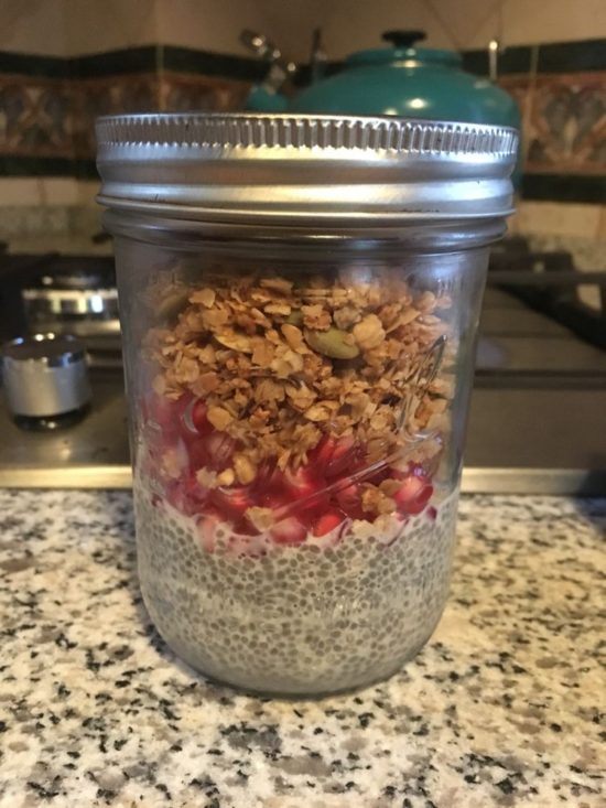 Katy C's chia pudding. I love when readers send photos of the recipes they made.