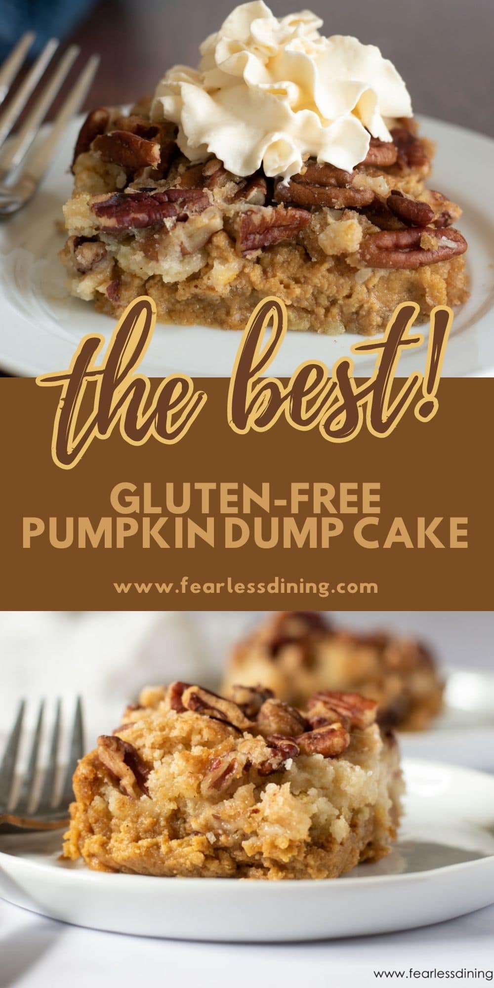 Gluten-Free Pumpkin Dump Cake {Dairy-Free Option!} - Fearless Dining