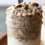 a pinterest collage of overnight oats