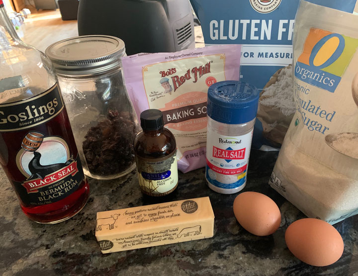 A photo of all of the ingredients used in this recipe.