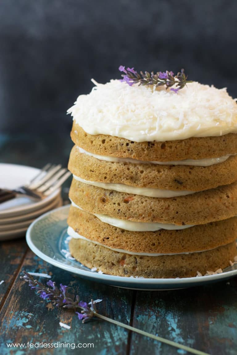 Gluten Free Carrot Cake with Cream Cheese Frosting