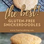 a pinterest collage of snickerdoodle pictures