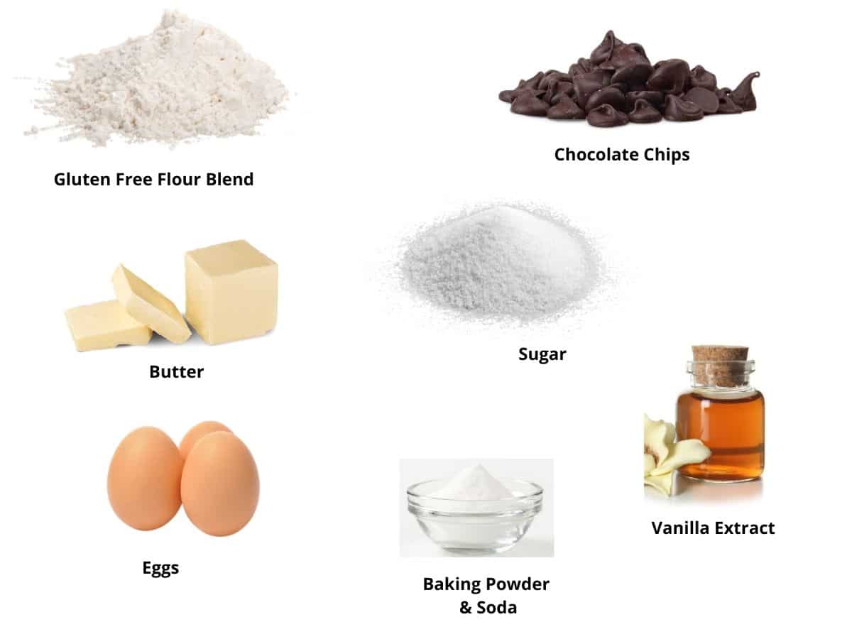 Photos of the biscotti ingredients.