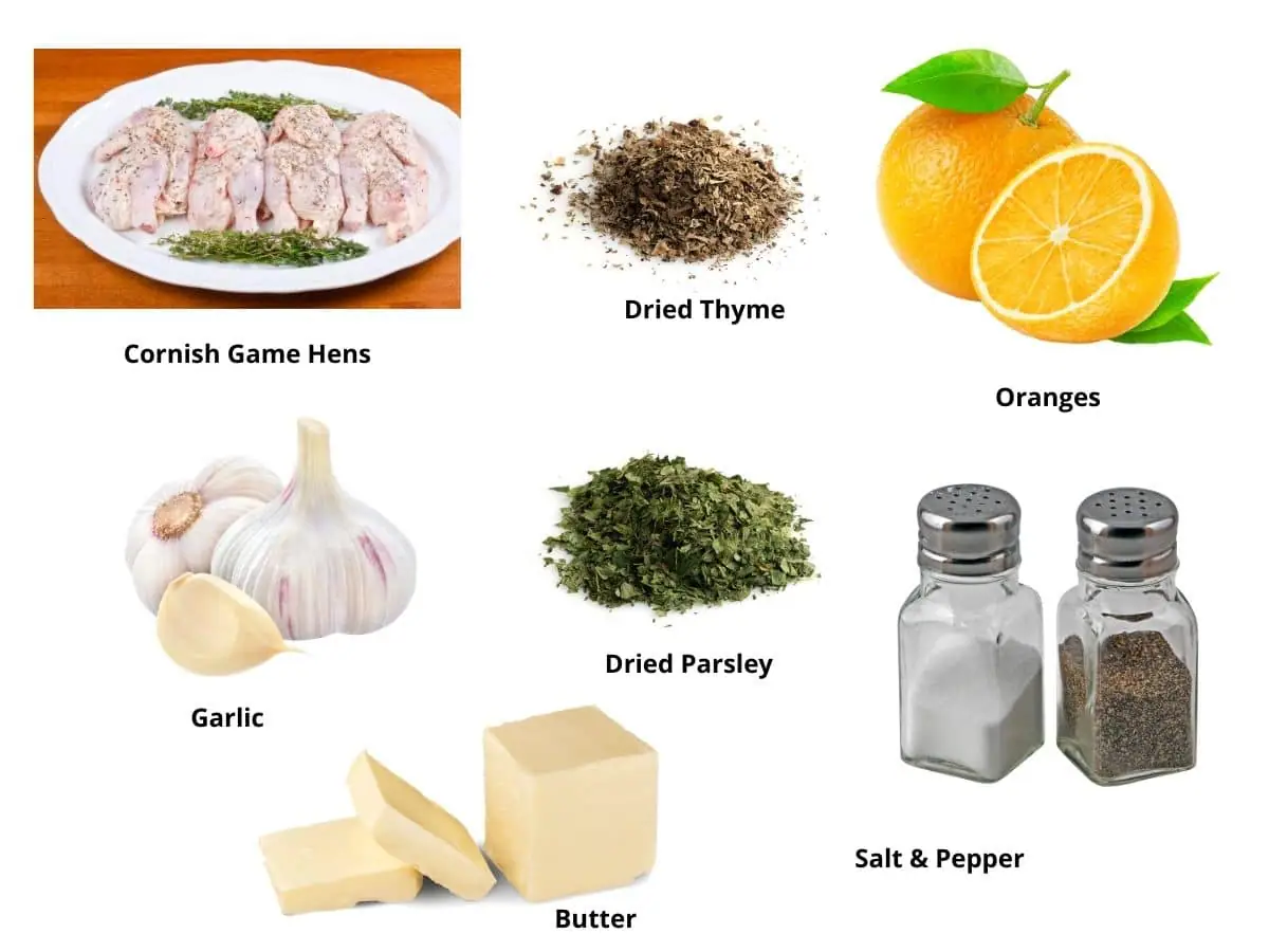 cornish game hen ingredients