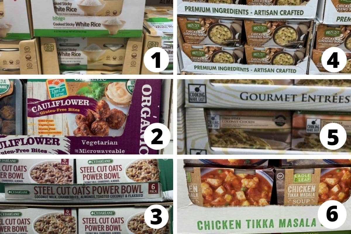 Costco gluten free prepared meals.