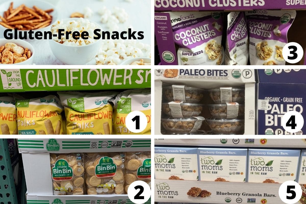 Costco gluten free snacks brands.