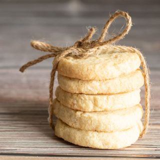 Five sables stacked and tied with twine.