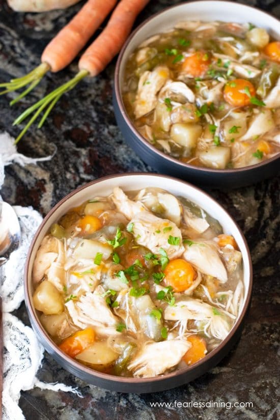 Instant Pot Gluten Free Chicken Stew - Fearless Dining