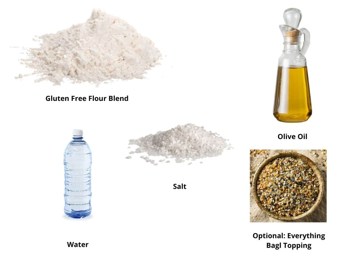 Photos of the gluten free matzah ingredients.