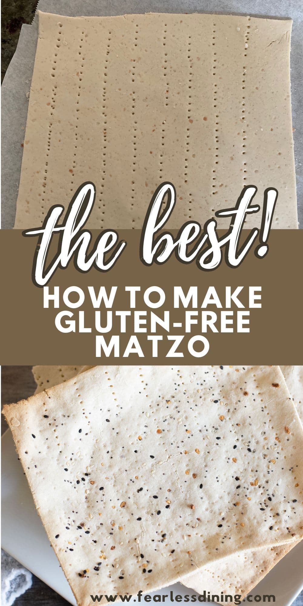 Easy Gluten Free Matzo (Egg and Dairy-Free!) - Fearless Dining