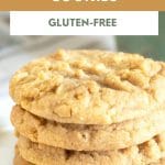 a pinterest collage pin of the peanut butter cookies