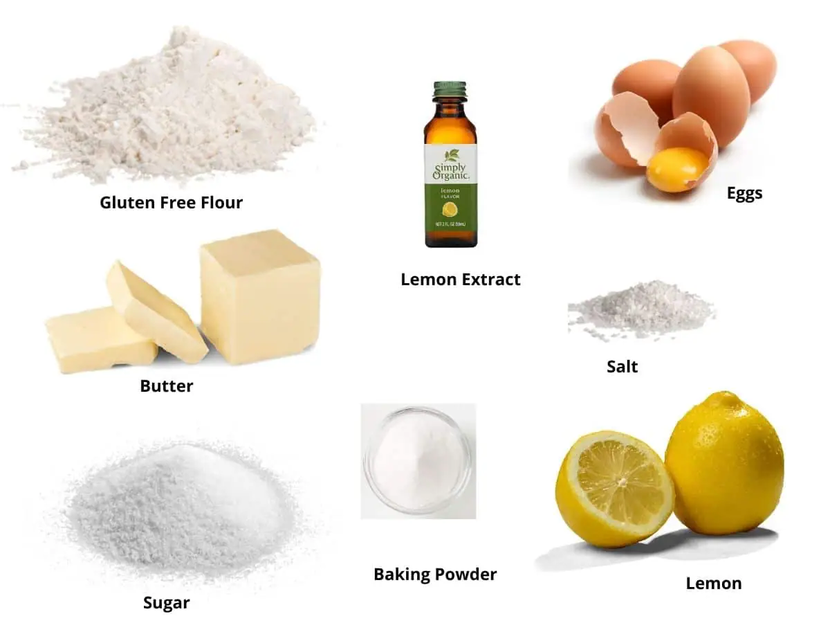 gluten free lemon cookie ingredients