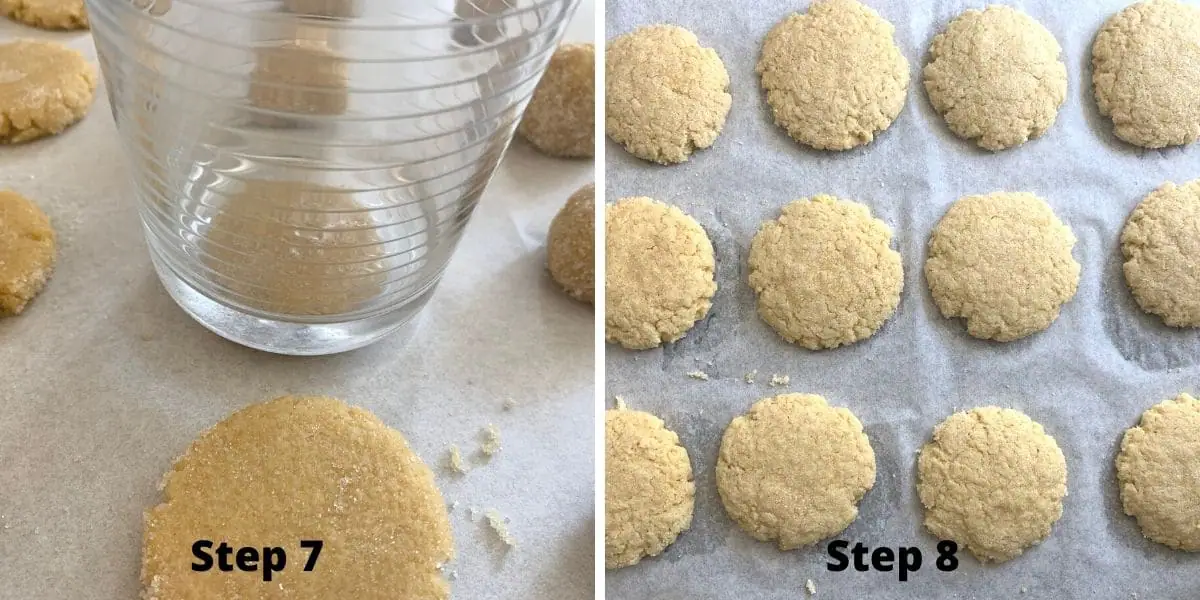 lemon cookies photos of steps 7 and 8