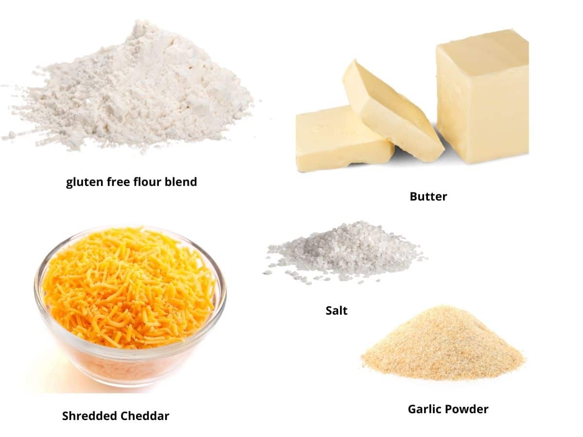 Photos of the goldfish ingredients.